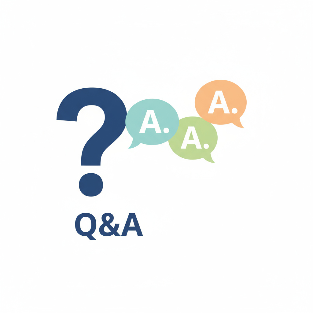 Illustration of question and answer bubbles